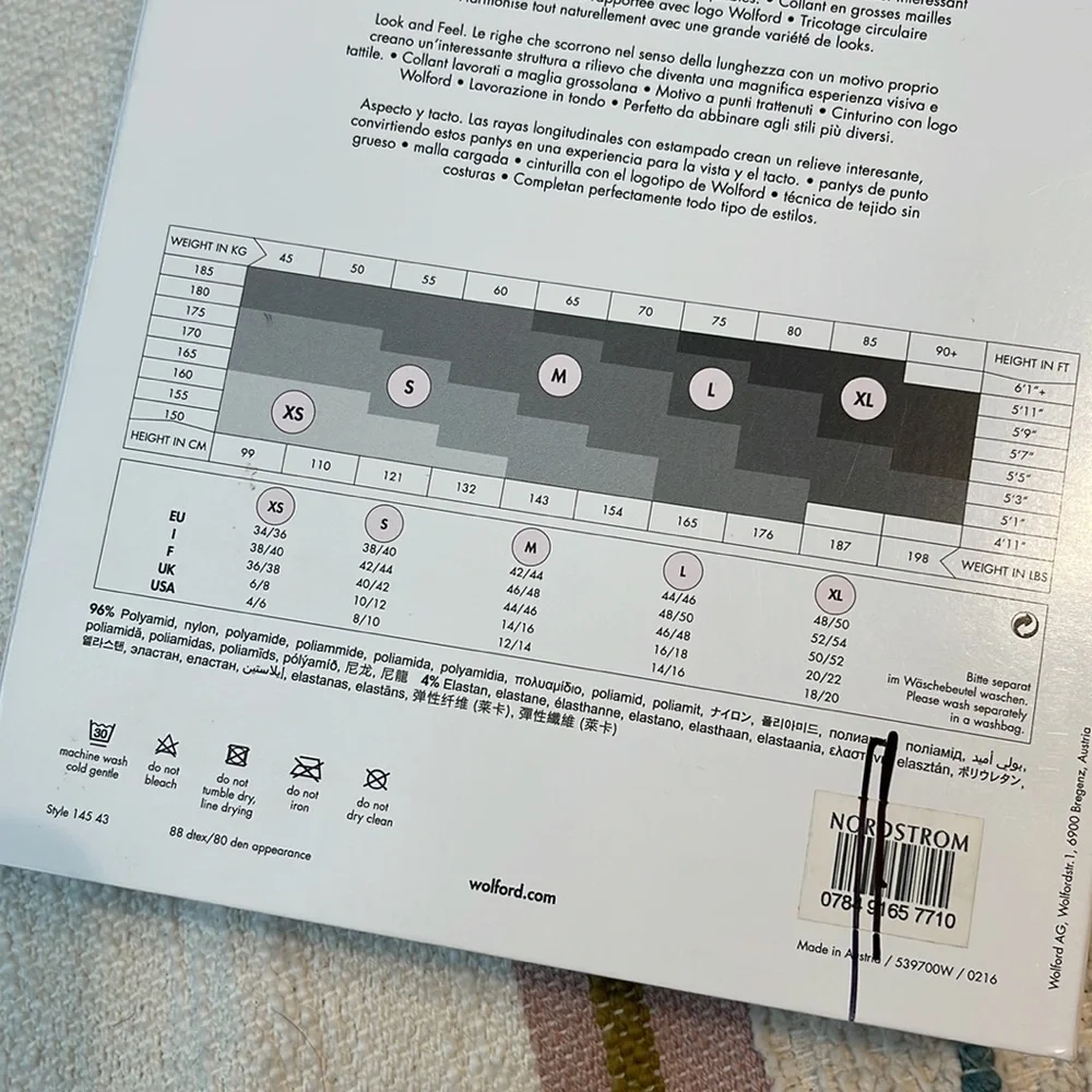 Wolford Alba Tights NIB